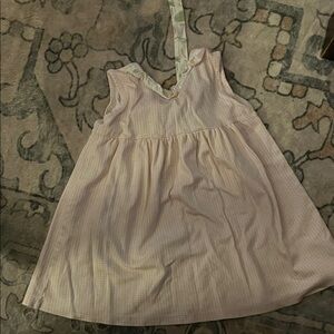 Floral egg Patterned Fabric tie gingham dress